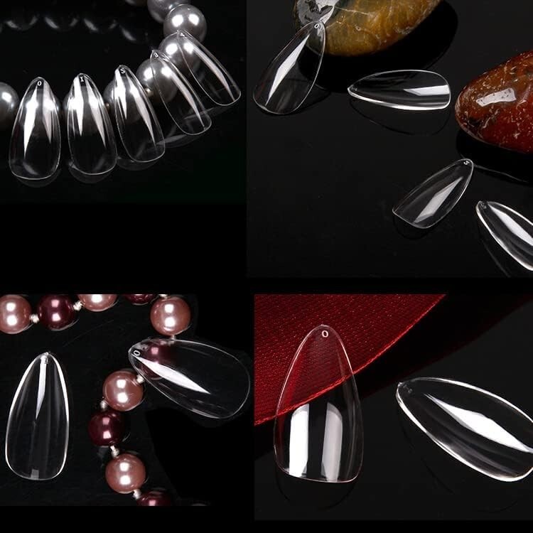 Clear Gel Tips for Nail Extensions & Nail Art – Long Lasting – Easy to Use