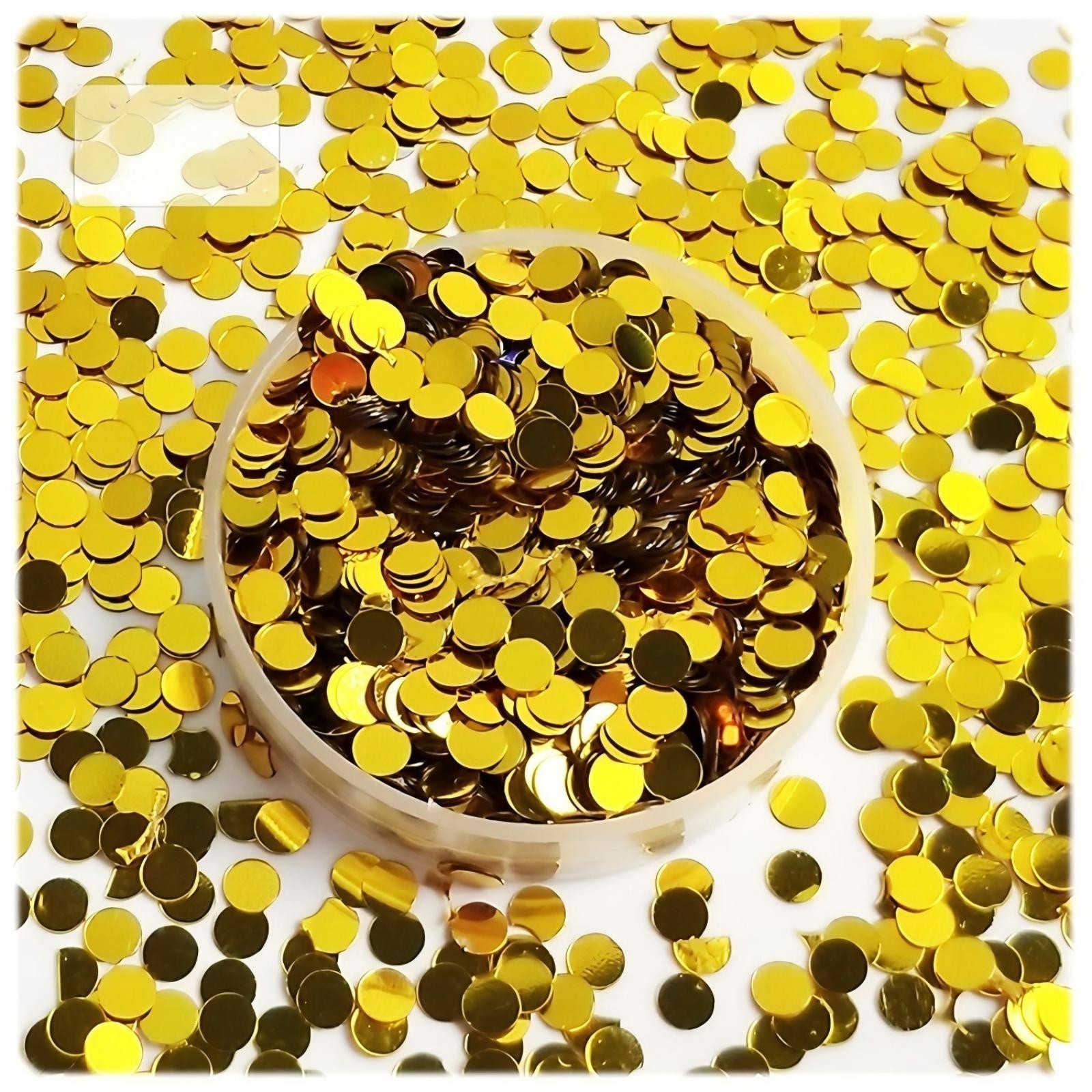 30/60gram Metallic Color Sequins Loose Flakes Round Dots 3-6mm Nail Art Tips