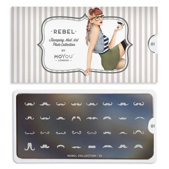 MoYou-London Rebel 01 Nail Stamping Plate