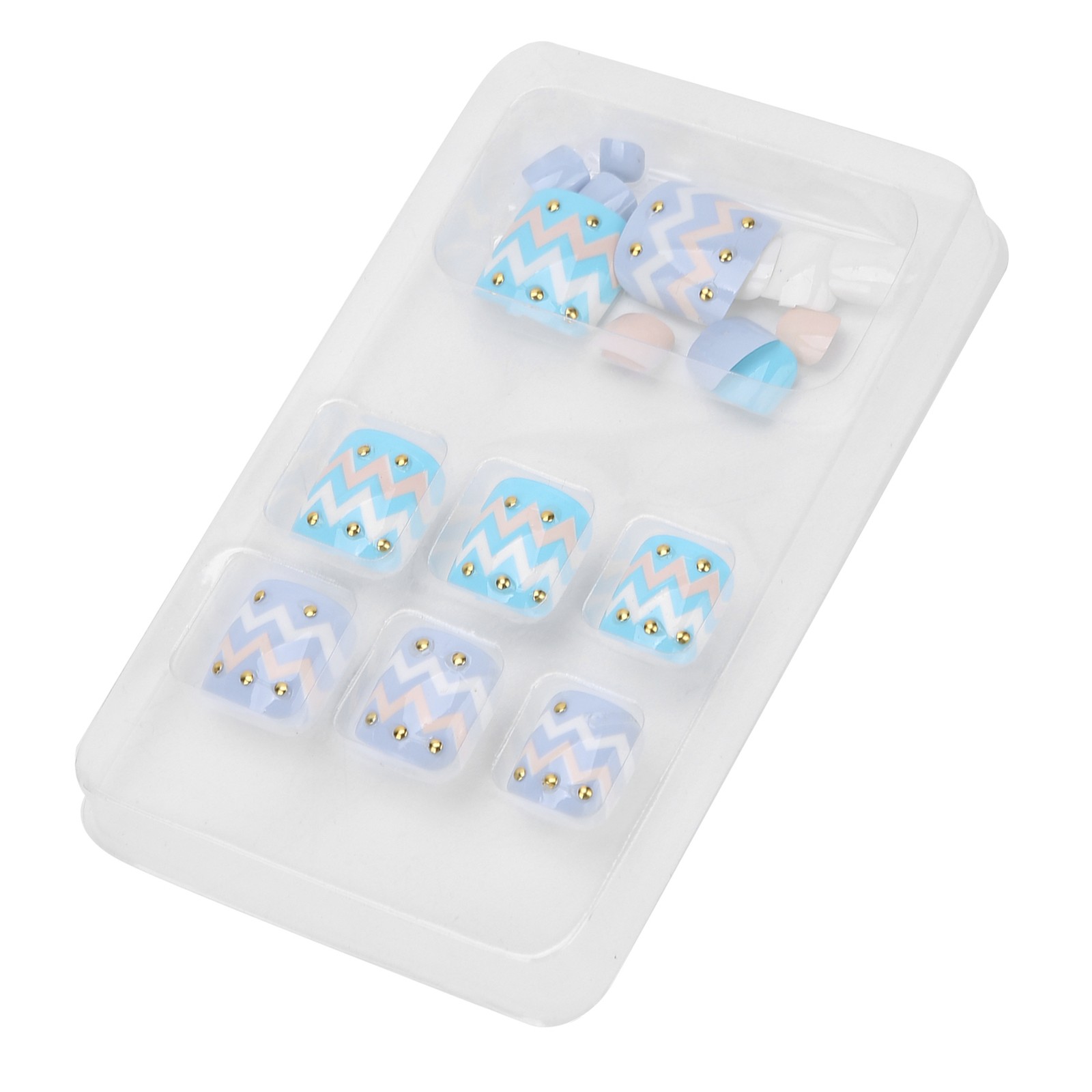 24pcs Fake Toe Nails Charming Design For Parties & Weddings Excellent