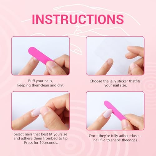 Long Square Press on Nails Fake Nails Artificial Nail Stick on Red and White