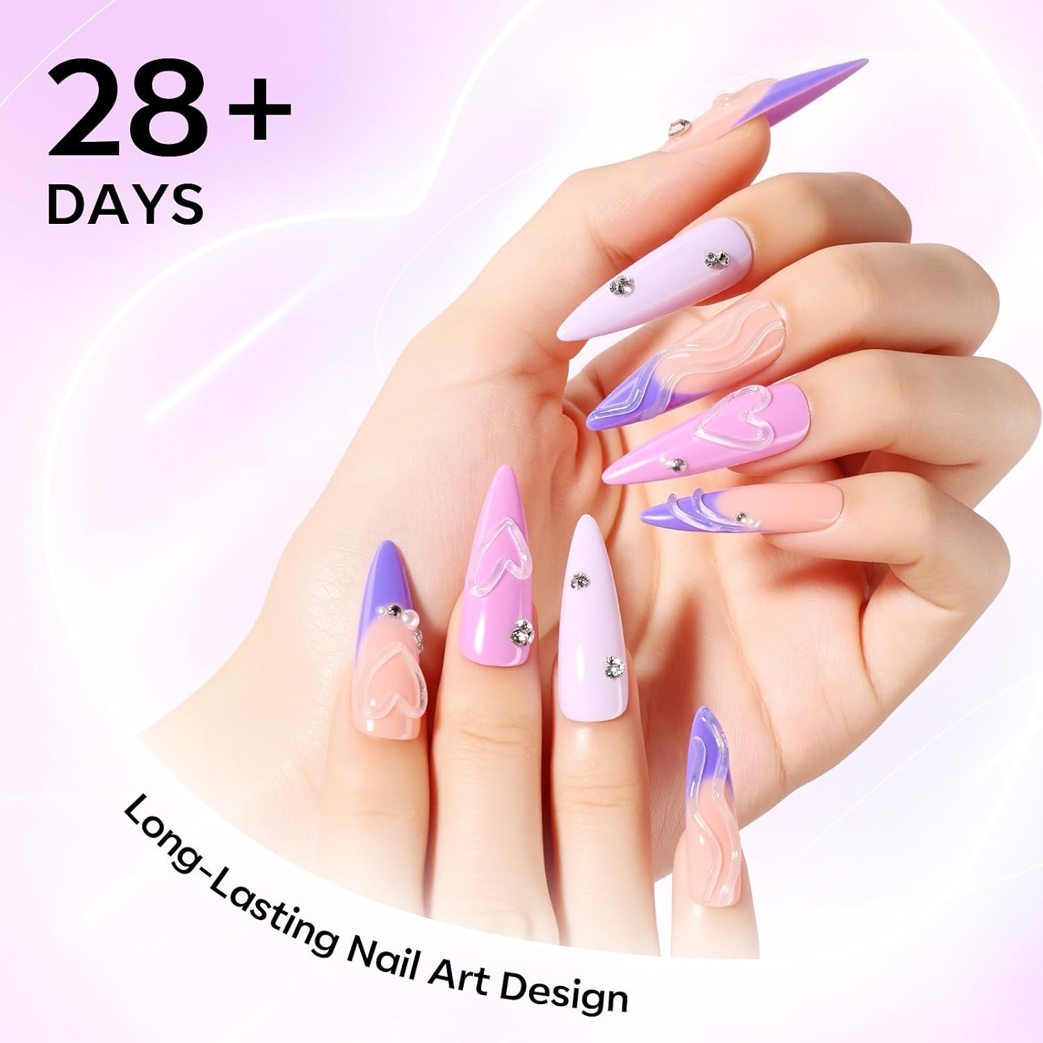 3D Gel Nail Art for Sculpting: 3-In-1 Multi-Functional 15G Clear 3D Nail Gel for
