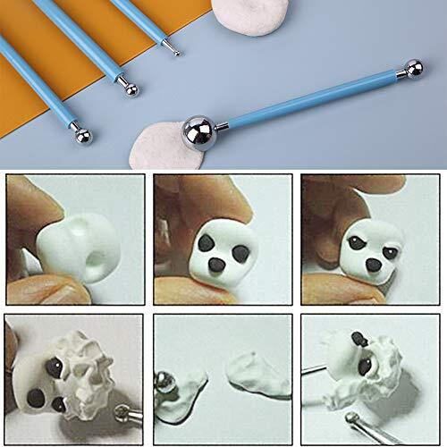 9 Pcs Polymer Clay Tools Kit Clay Modeling Tools for Painting Embossing Nail Art