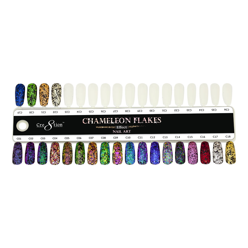 Cre8tion – Nail Art Effect – Chameleon Flakes 0.5g *Pick You Colors*