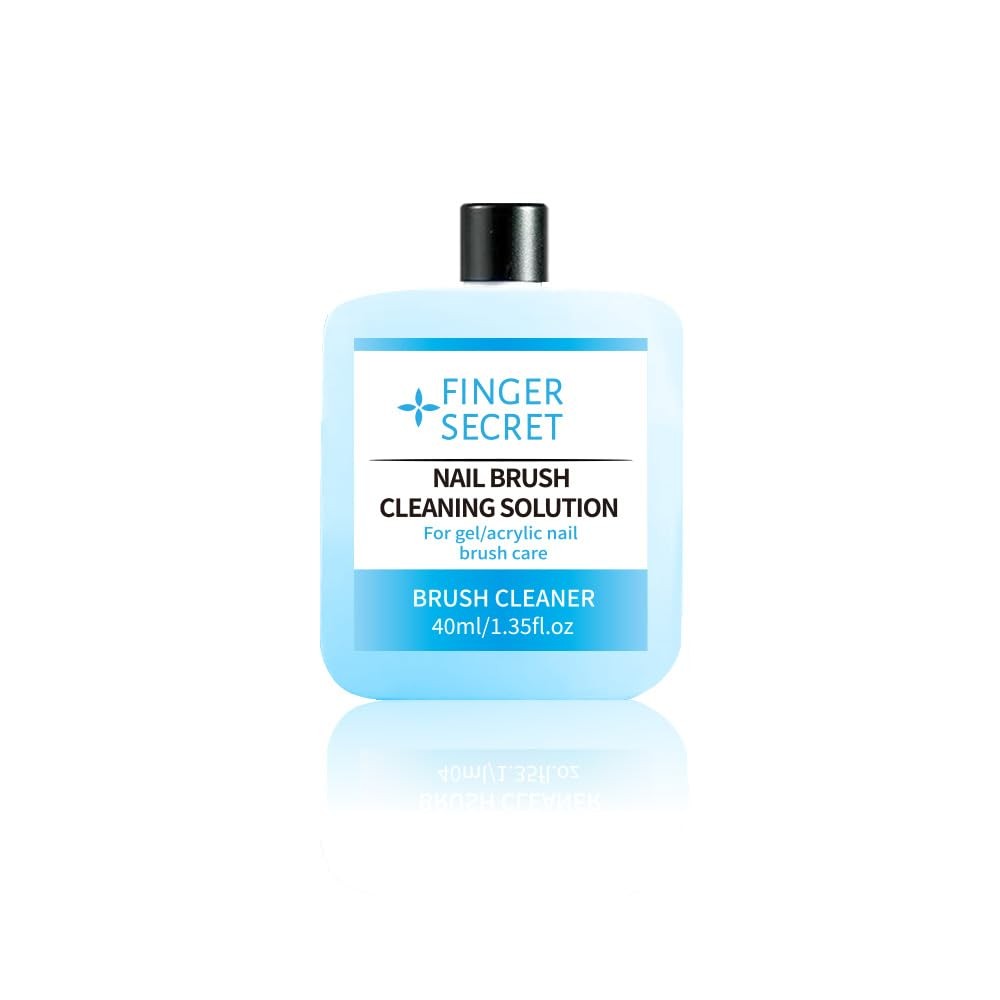 Nail Brush Cleaning Solution – 40ml Art Cleaner for Manicure 1SET