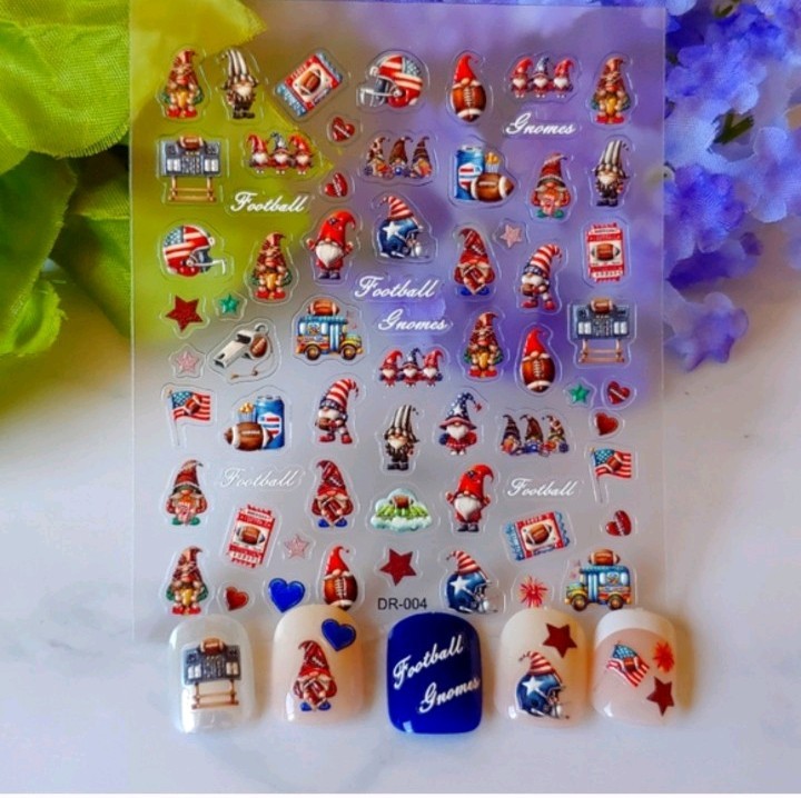 NFL 5D High Quality Nail Sticker Wraps Decals Limited Collection *Please Read!*