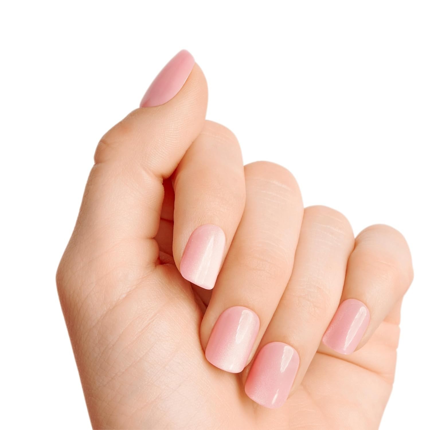 Squoval Press On Nails by KISS: Cherished Pink – Easy, Stylish, Up to 10 Days
