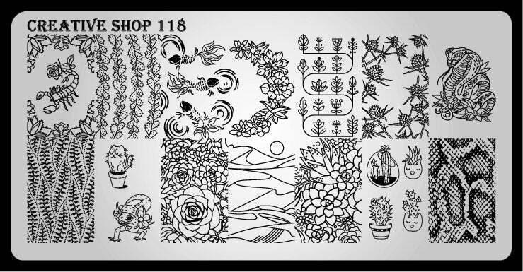 Creative Shop Nail Art Accessories Stamping Plates 111-212
