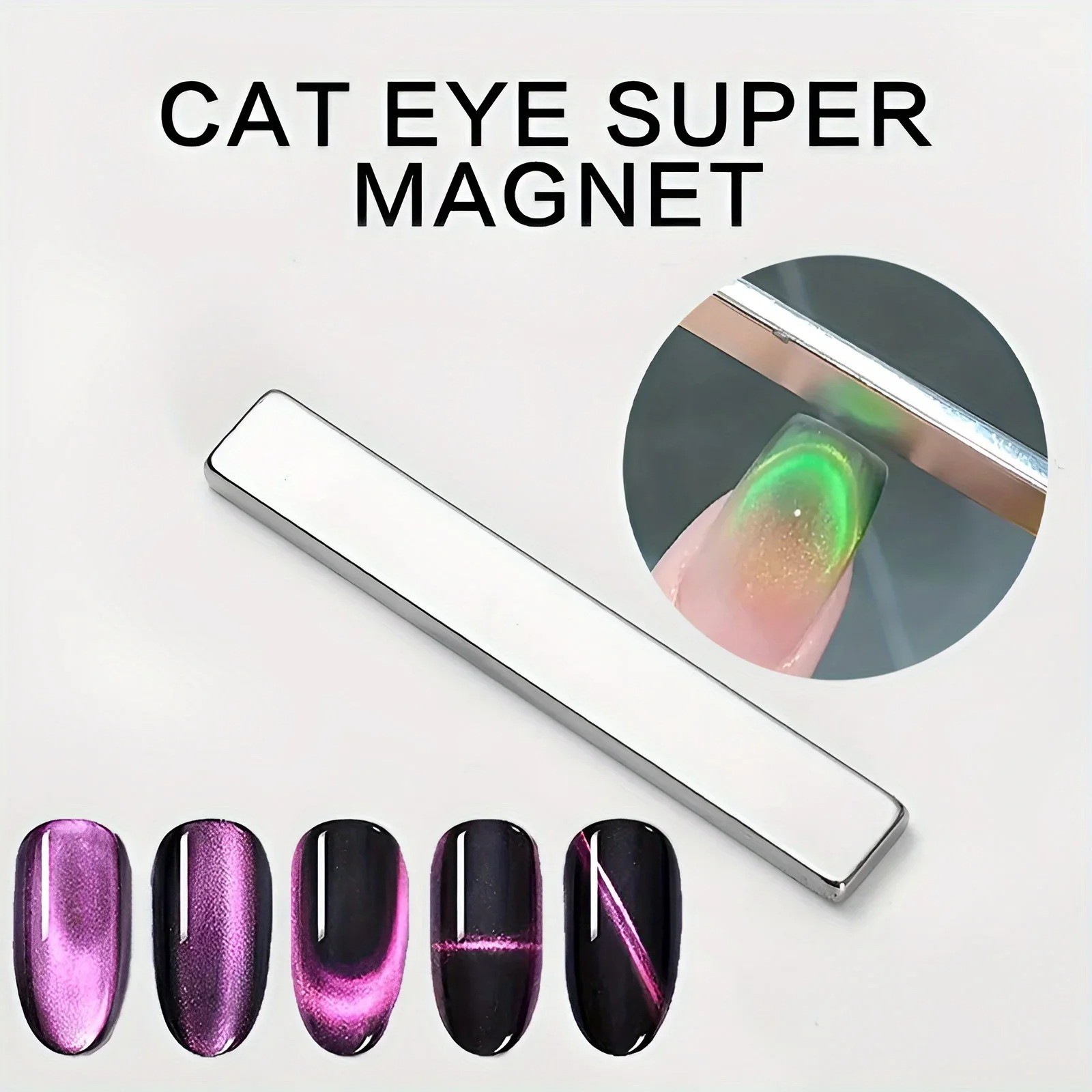 Nail Art Magnetic Pen 3D Cat Eye Magnet Wand Gel Polish DIY Salon Tool