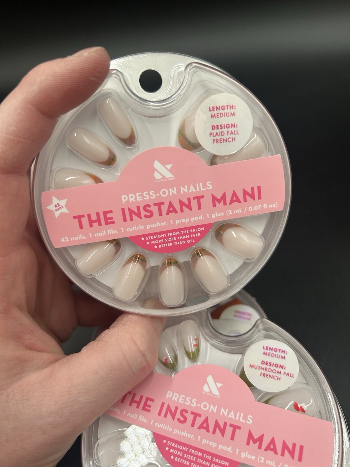 3 Olive & June Press-On Nails Instant Mani Medium (Bundle deal