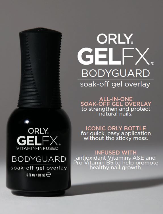 NEW ITEM – ORLY GelFX BODYGUARD – LED/UV Soak-off Gel Overlay .6oz/18ml -OR34000