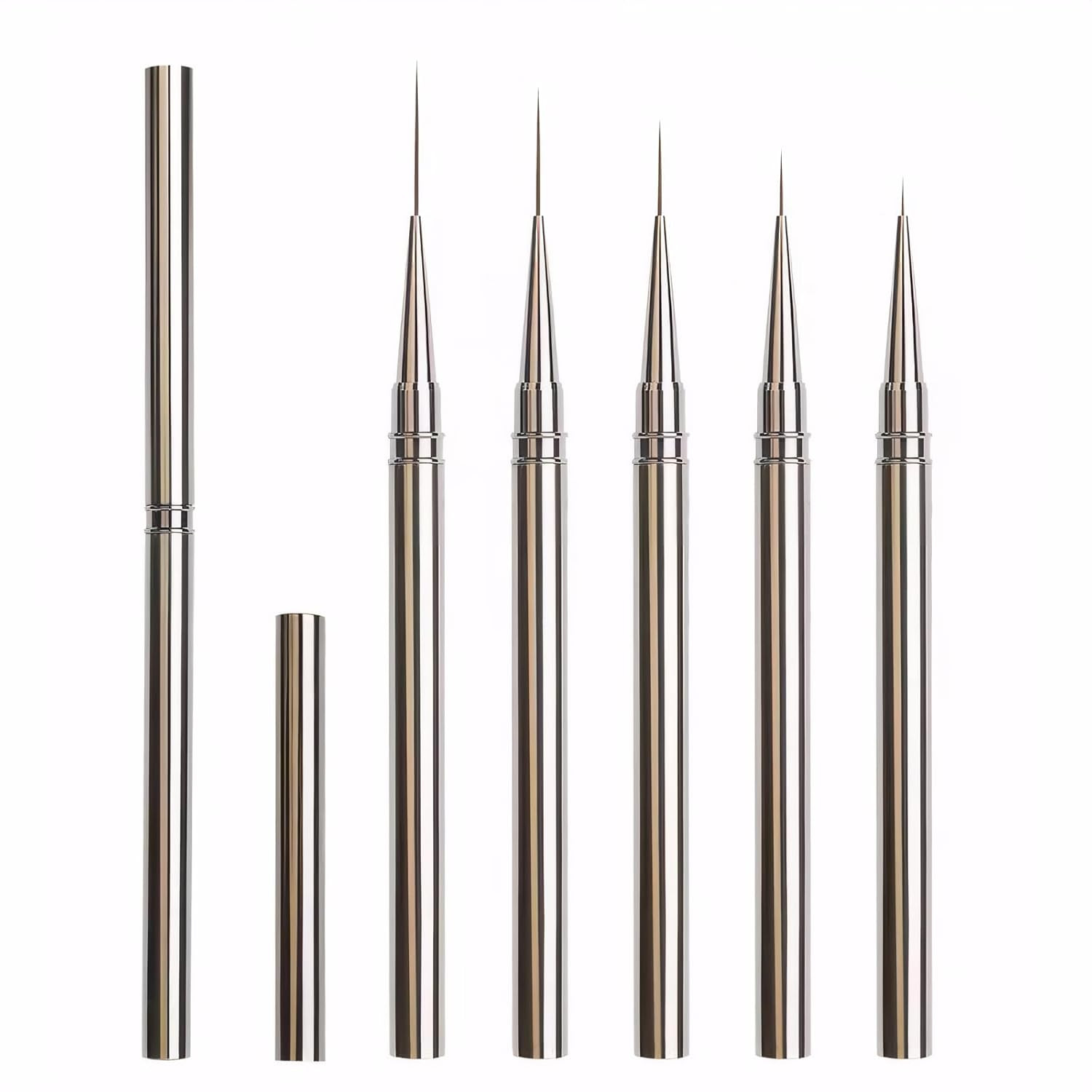 Nail Art Liner Brushes Set – 5PCS Long Thin Nail Brushes for Gel Nail Polish, De
