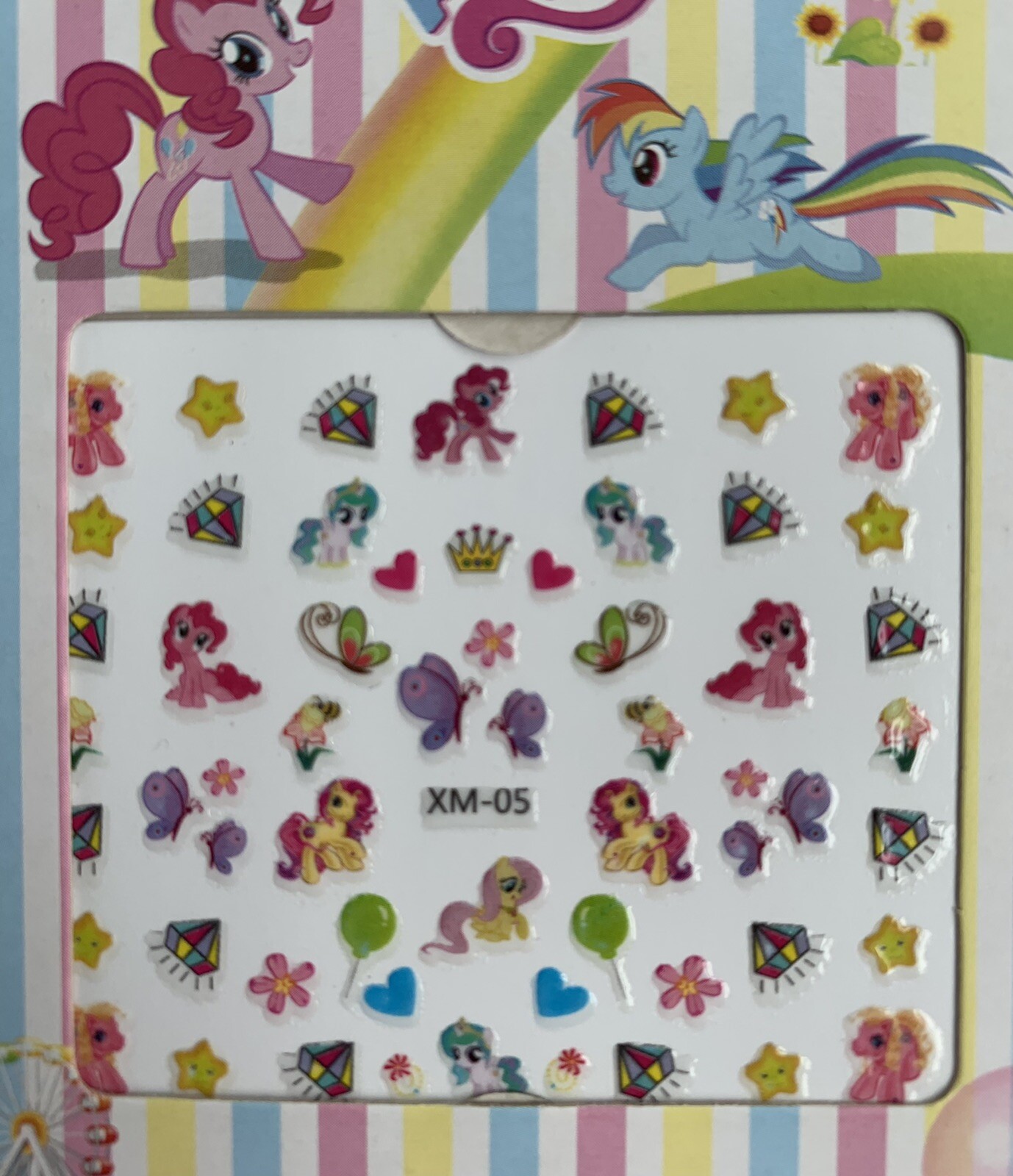 NEW My Little Pony Nail Decal Transfer Stickers
