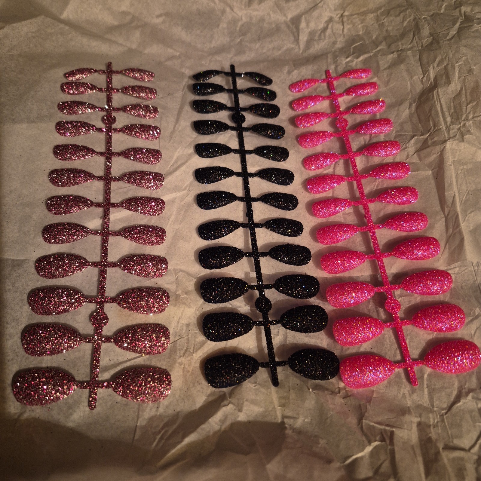 Stick On Glitter Nails See Pics And Description