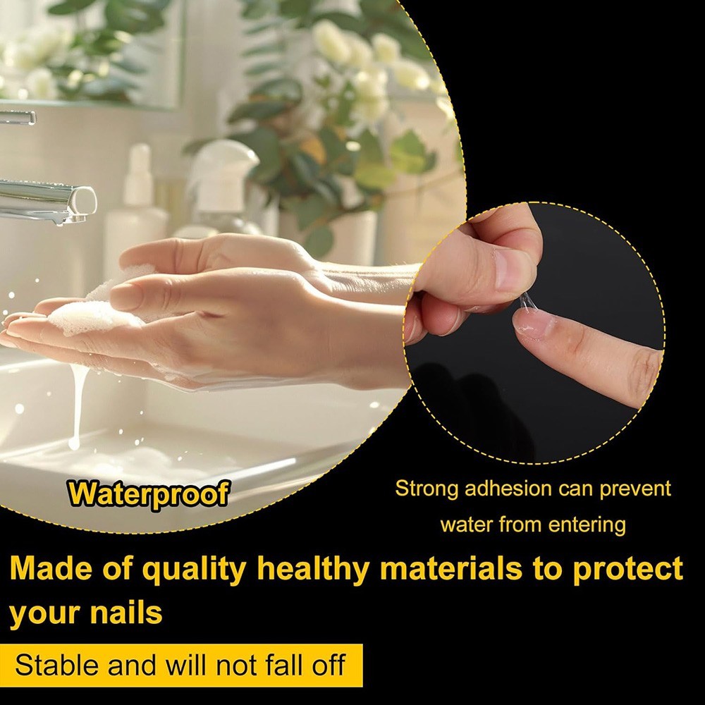 Double-Sided Nail Glue Tape Sticker Adhesive Tabs for Press on Nails Waterproof