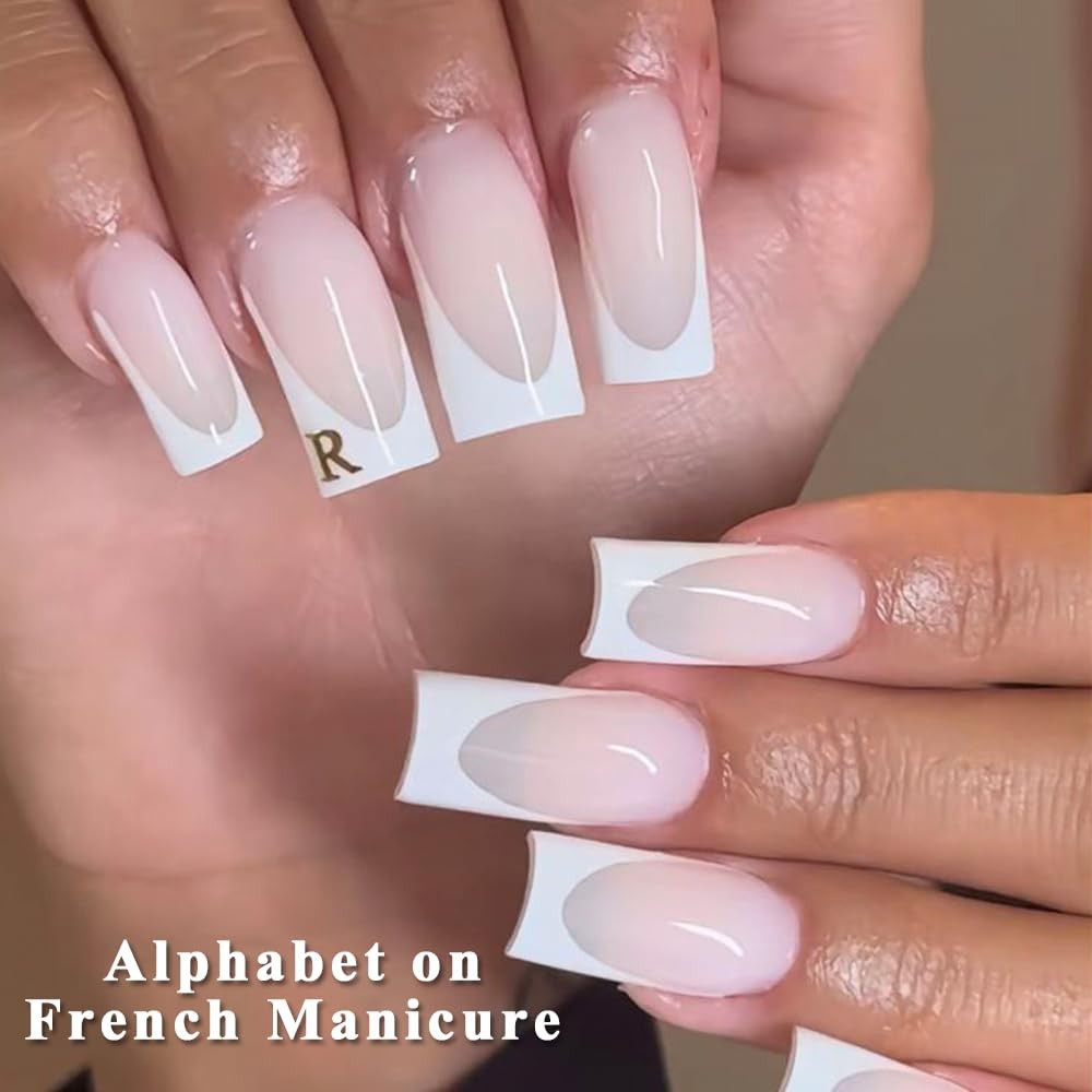 Letters Nail Art Stickers English Alphabet Nail Decals Self-Adhesive Decoration
