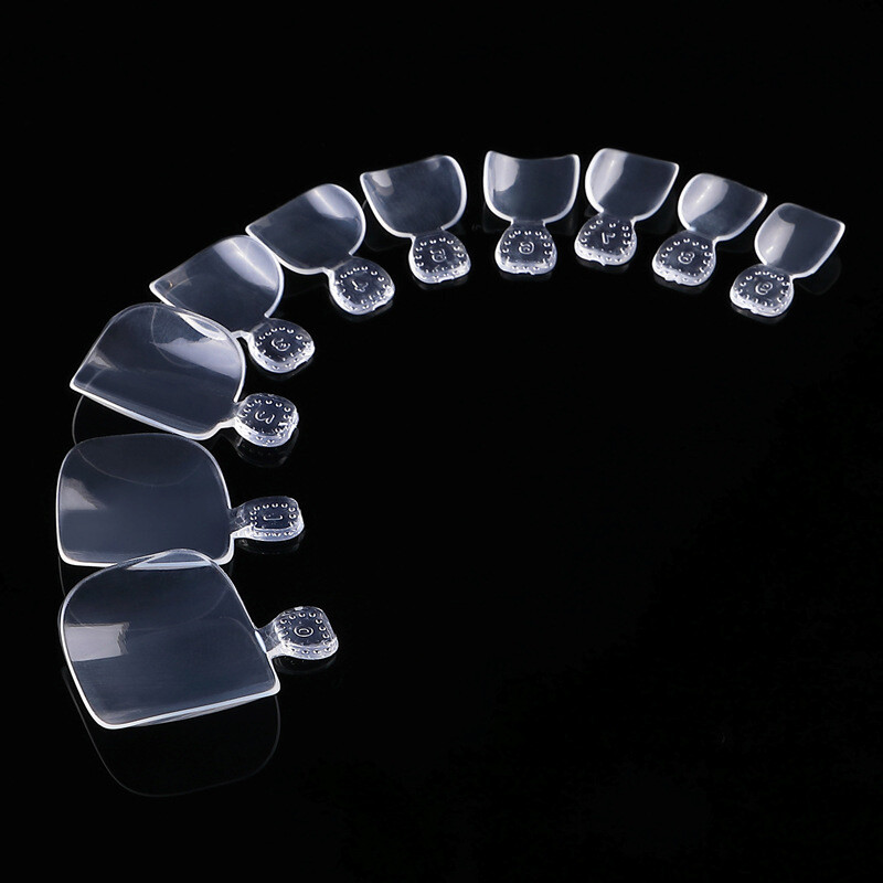 500 Pcs Artificial False Toe Nails Tip For Nail Art Decor Foot Manicure Tool Box