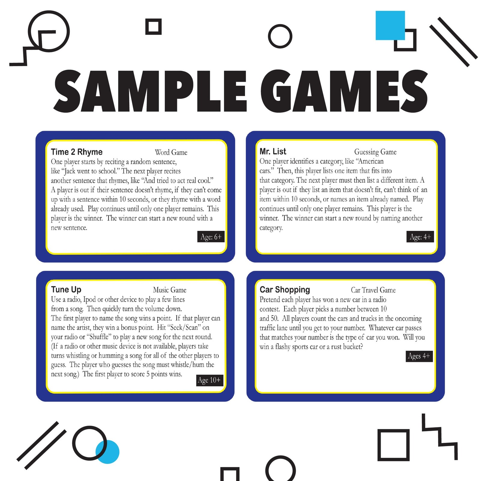 Games on the Go by Continuum – Portable Roadtrip 1 x 5 x 6 inches, Blue