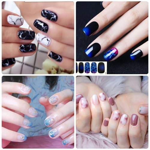 24 Sheets 336 Pcs Multiple Designs Nail Polish Strips for Women Girls Style 3