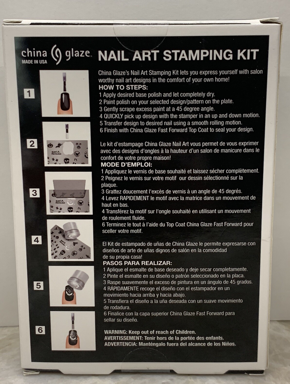 Ghoulish Stamping Kit China Glaze Halloween USA Goblin core