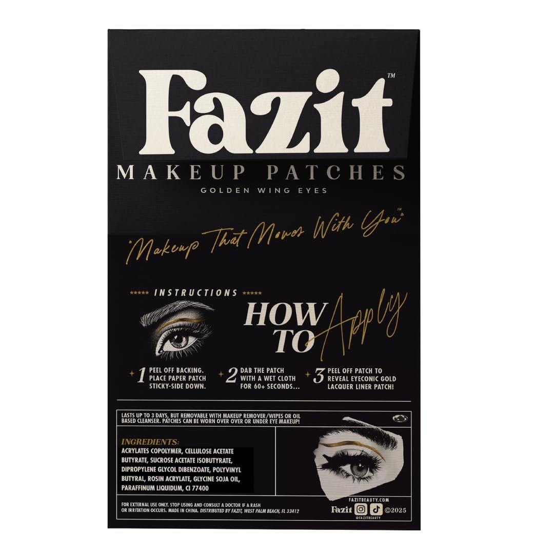 Makeup Patches Golden Wing Eyes Glow Up Glitter Accessories for Women Face