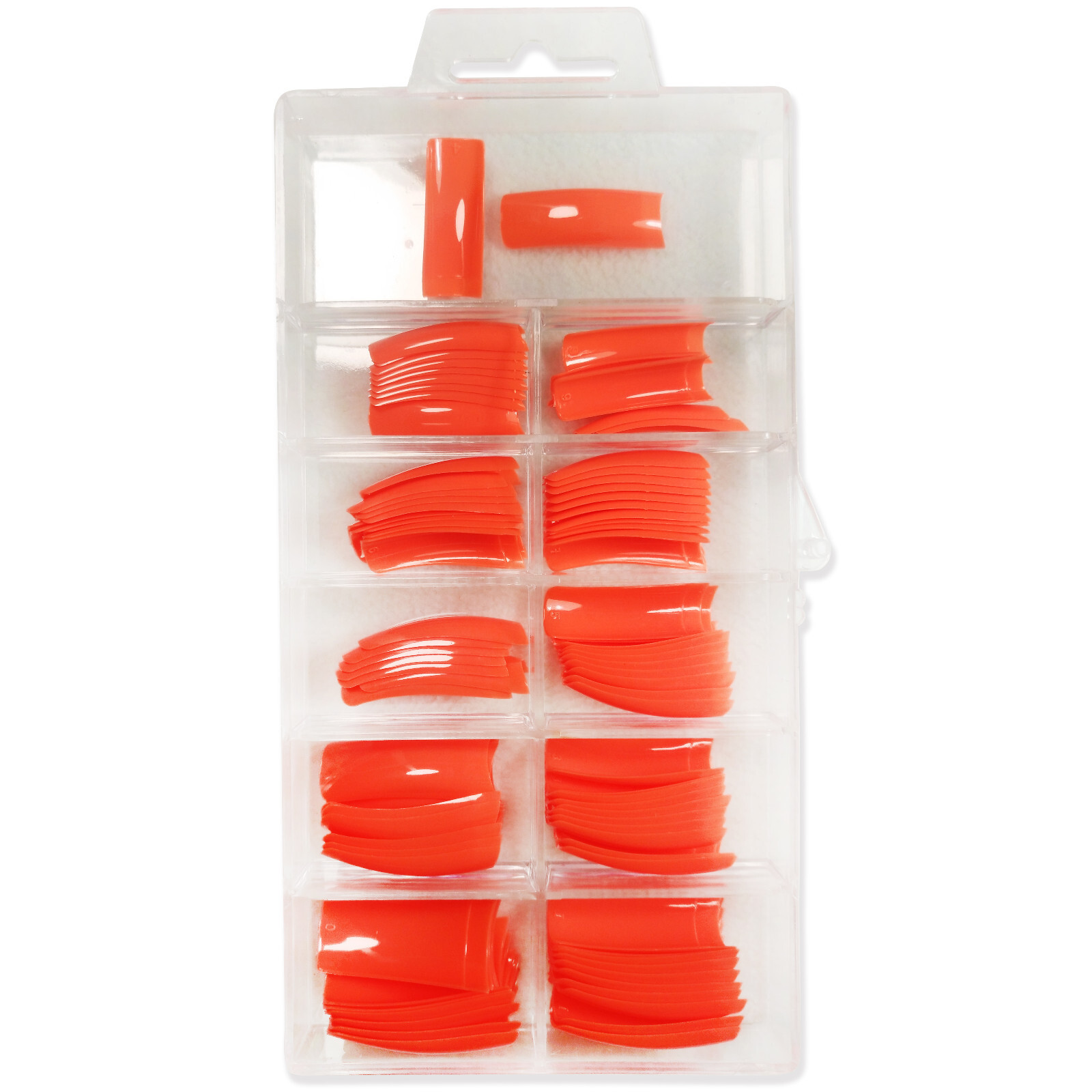 100Pcs Candy Color Full Cover French Square Solid Color Polish False Nails