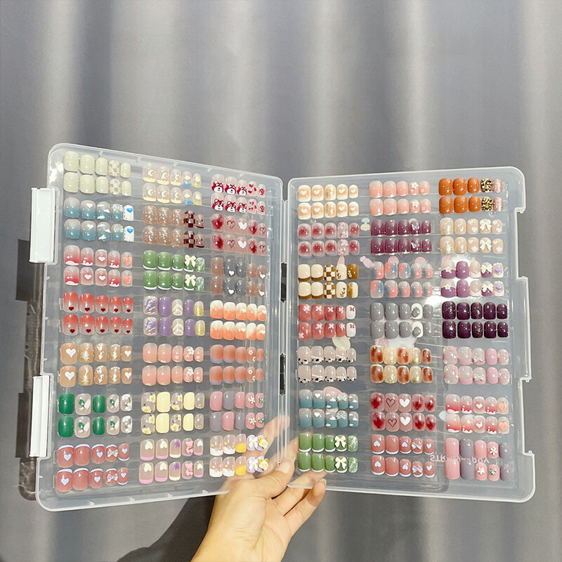 Nail Art Storage Box Nail Wear Dustproof Storage Book Display Color Card Tool