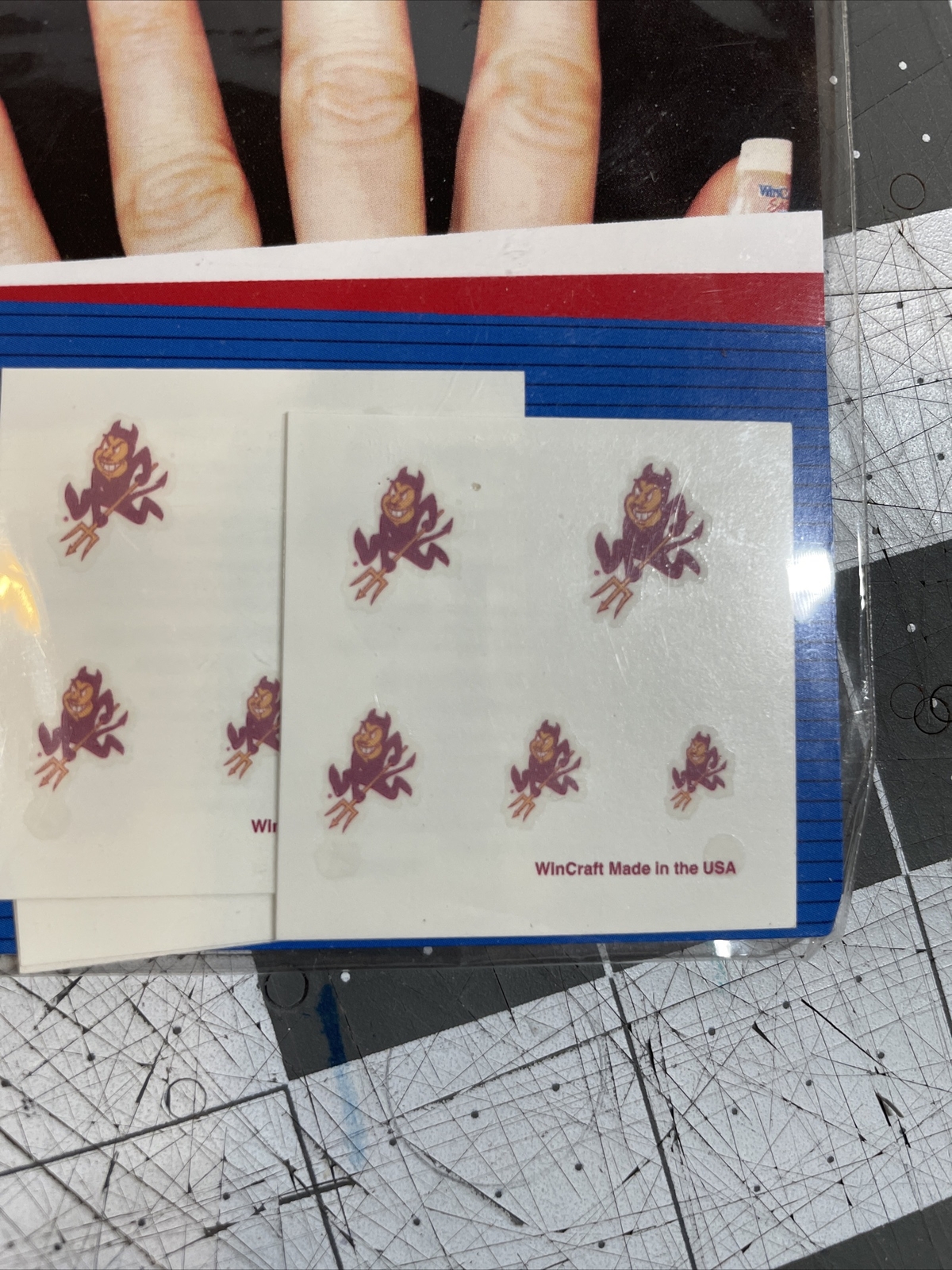 ASU Nail Stickers Decals – Fingernail Tattoos Sun Devils Arizona State 