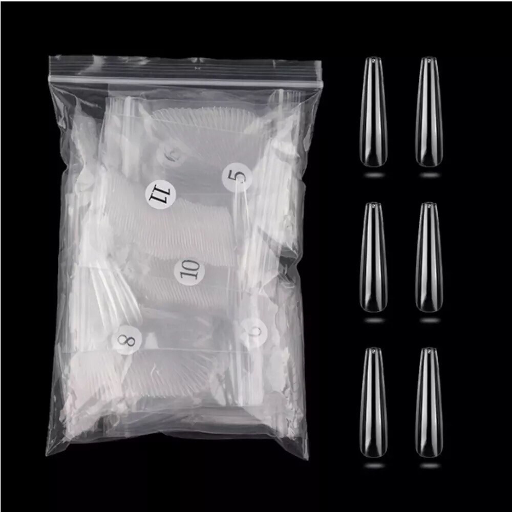 Makartt 600pcs Nail Tips Press On XXL Extra Long Ballerina Coffin Full Cover