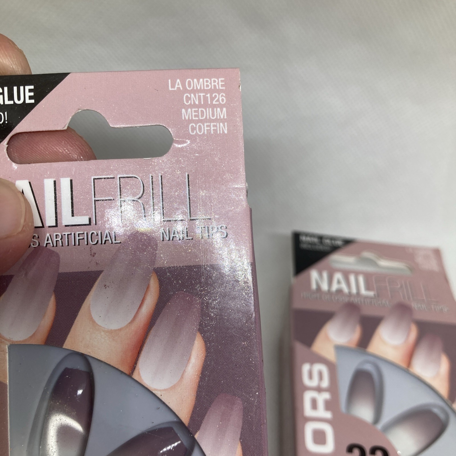 Lot Of 2 New Boxed LA Colors Nail Frill 33 Piece Set Nail Kit, Ombré