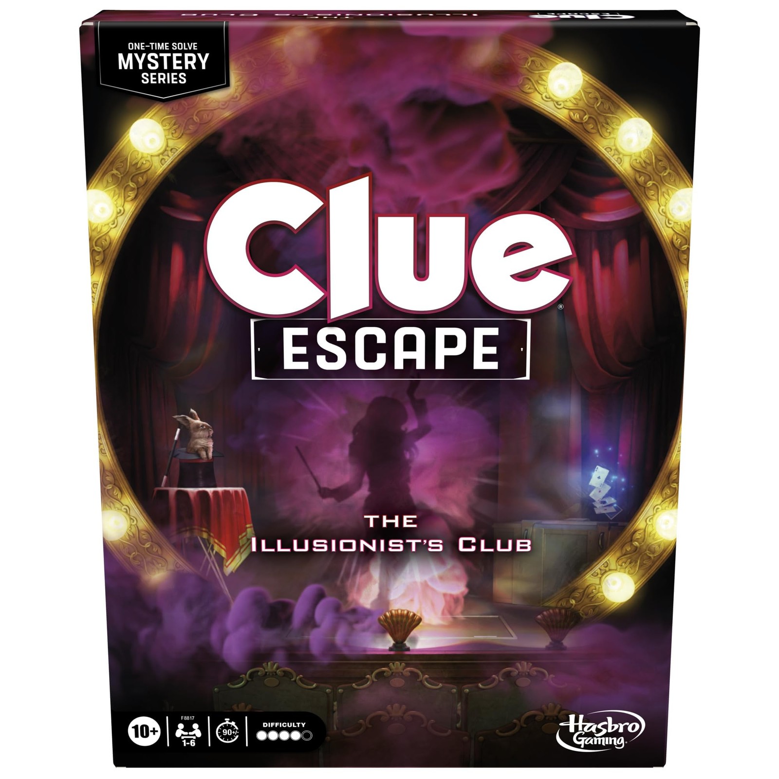 Clue Escape: 0.656 ft x 0.134 x 0.876 ft, Multi-color, Black, Red, Purple
