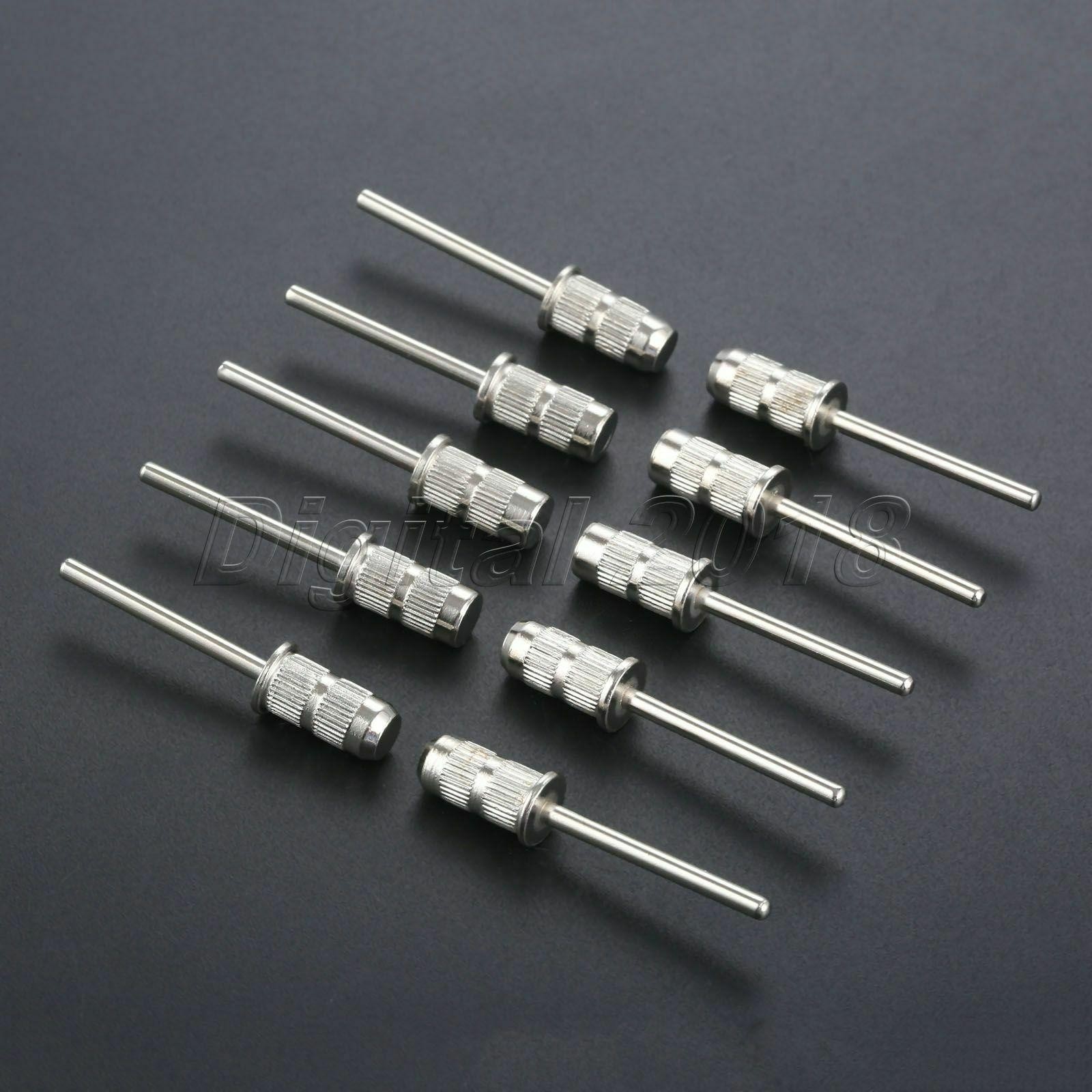 10Pcs/Set Drill Mandrel Bit Nail Sanding Drum For Sanding Band Manicure Pedicure