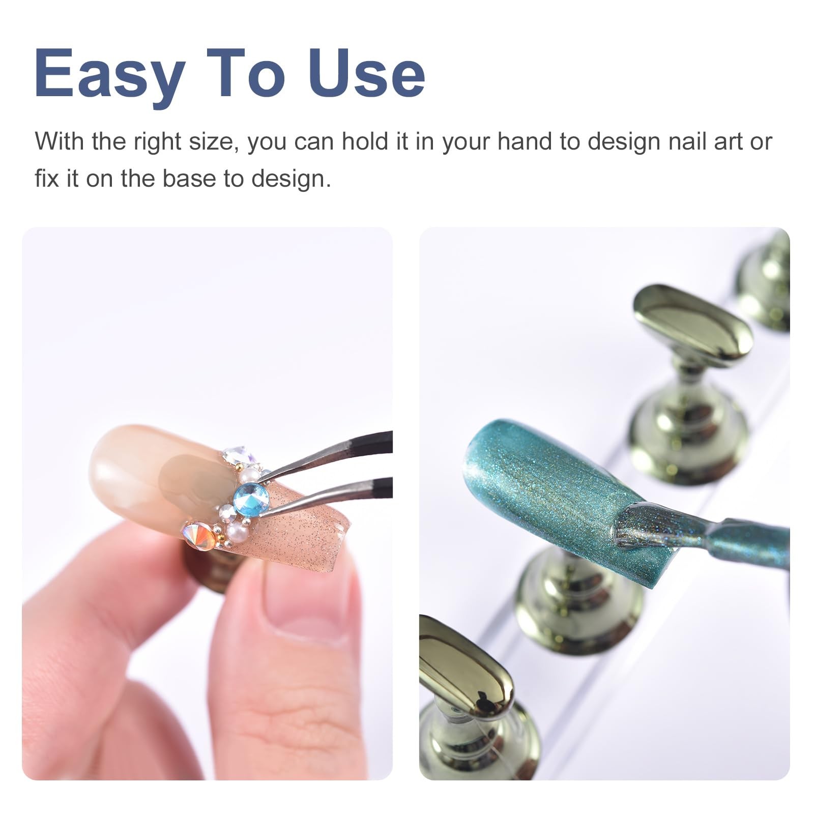 siyuwuro 2 Sets Nail Stand for Press on Nails Art Display Practice Fake Nail …
