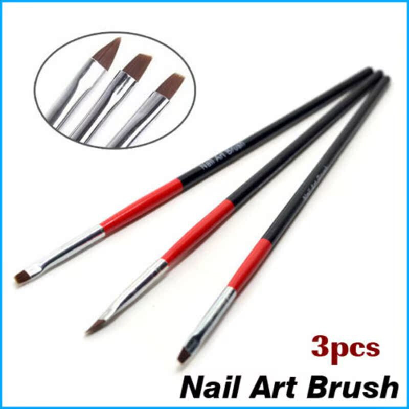 Wood Metal Kolinsky Sable Hair Acrylic Nail Brush Handle for Manicure Tools US