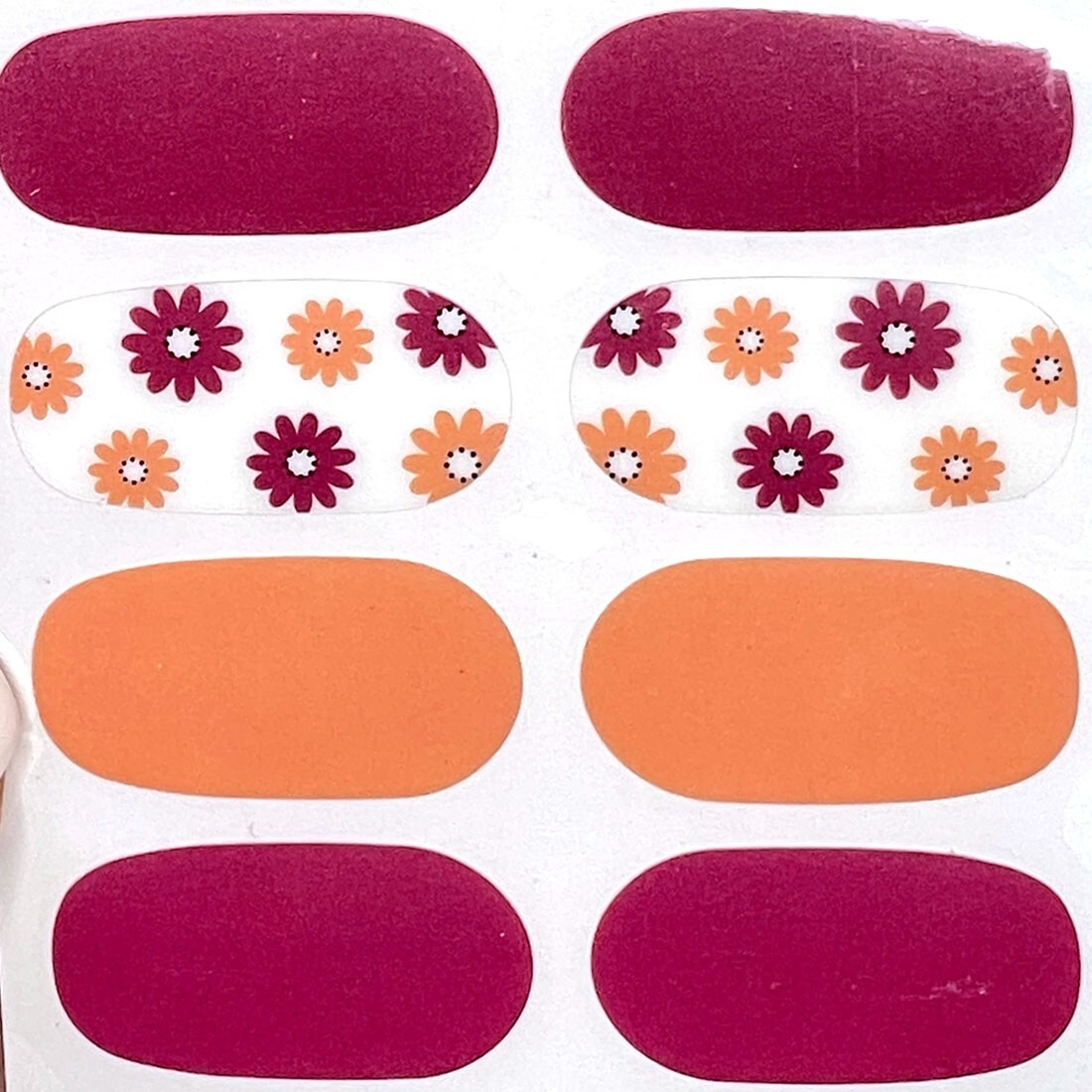 Flowers Fashion Full Cover Nail Wraps Korean Beauty Gel Polish Daily DIY Trend