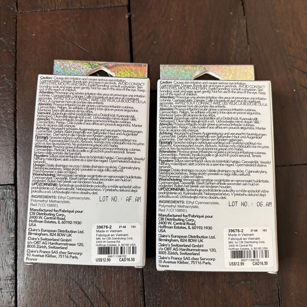 Claire’s Press On Nails Vegan Coffin Shape – New in Box – Never Opened