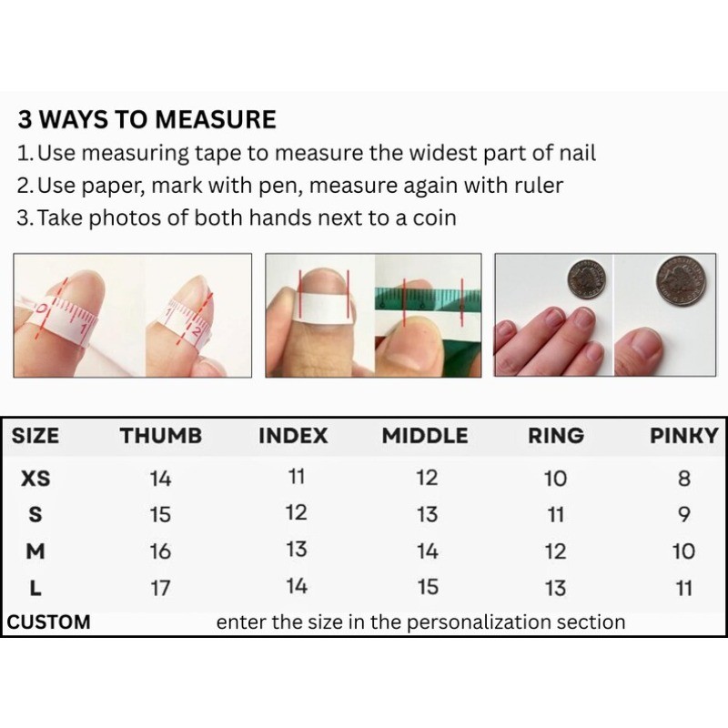 10-Press on Nails Flower Animal Print Metallic Square Nail Set Reusable Handmade