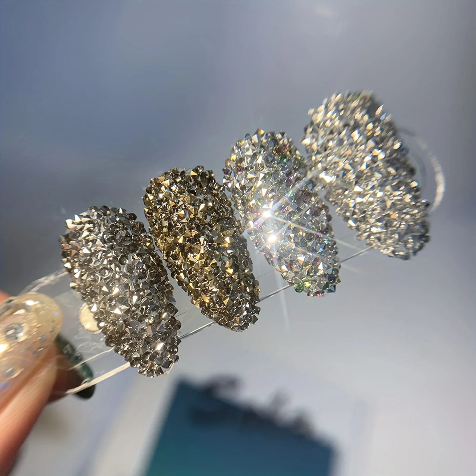 Sparkling Caviar Bead Rhinestones Set – 3D Nail Art Crystal Accessories – DIY Fa