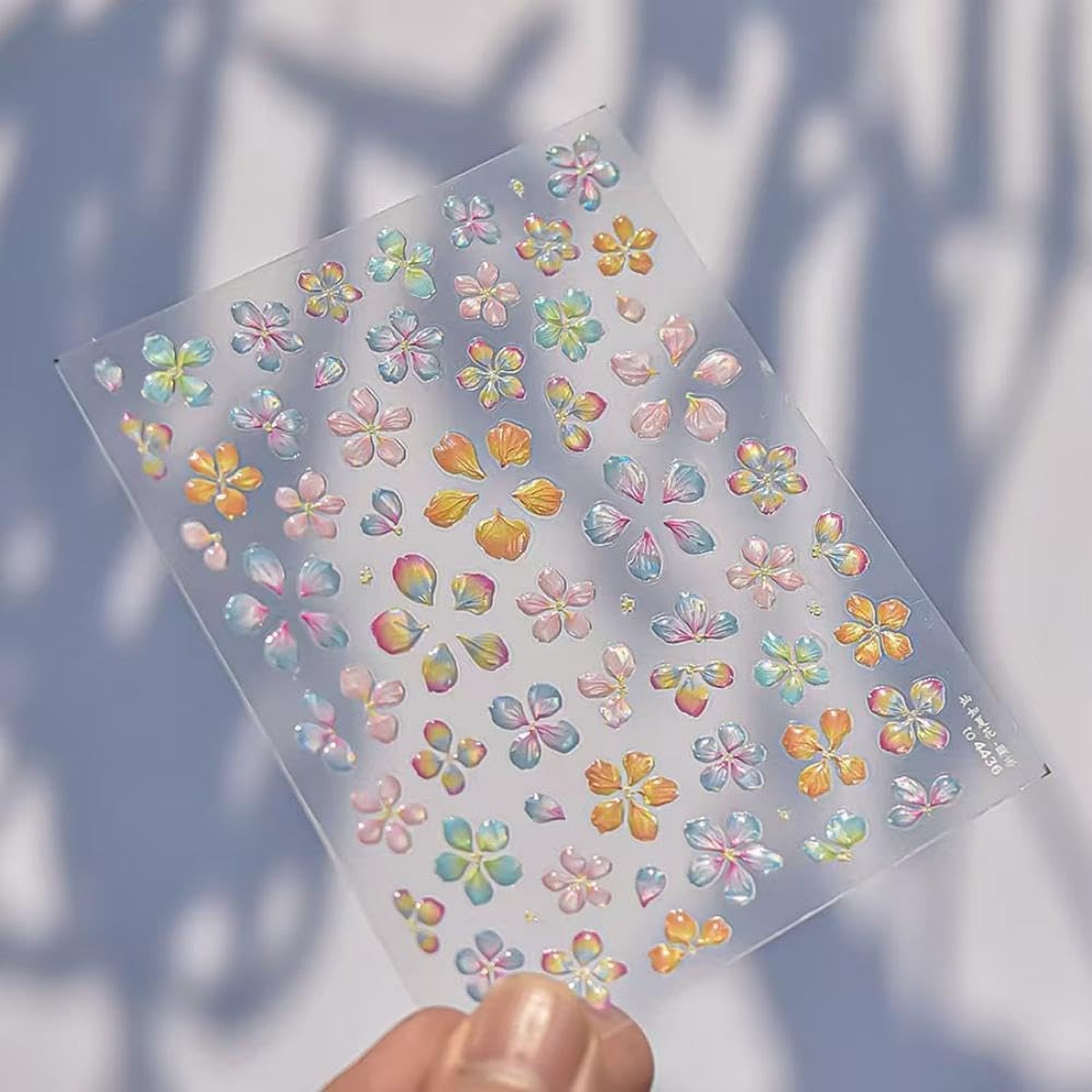 Flower Nail Stickers for Nail Art Colorful Spring Summer Floral Nail Decals 5…