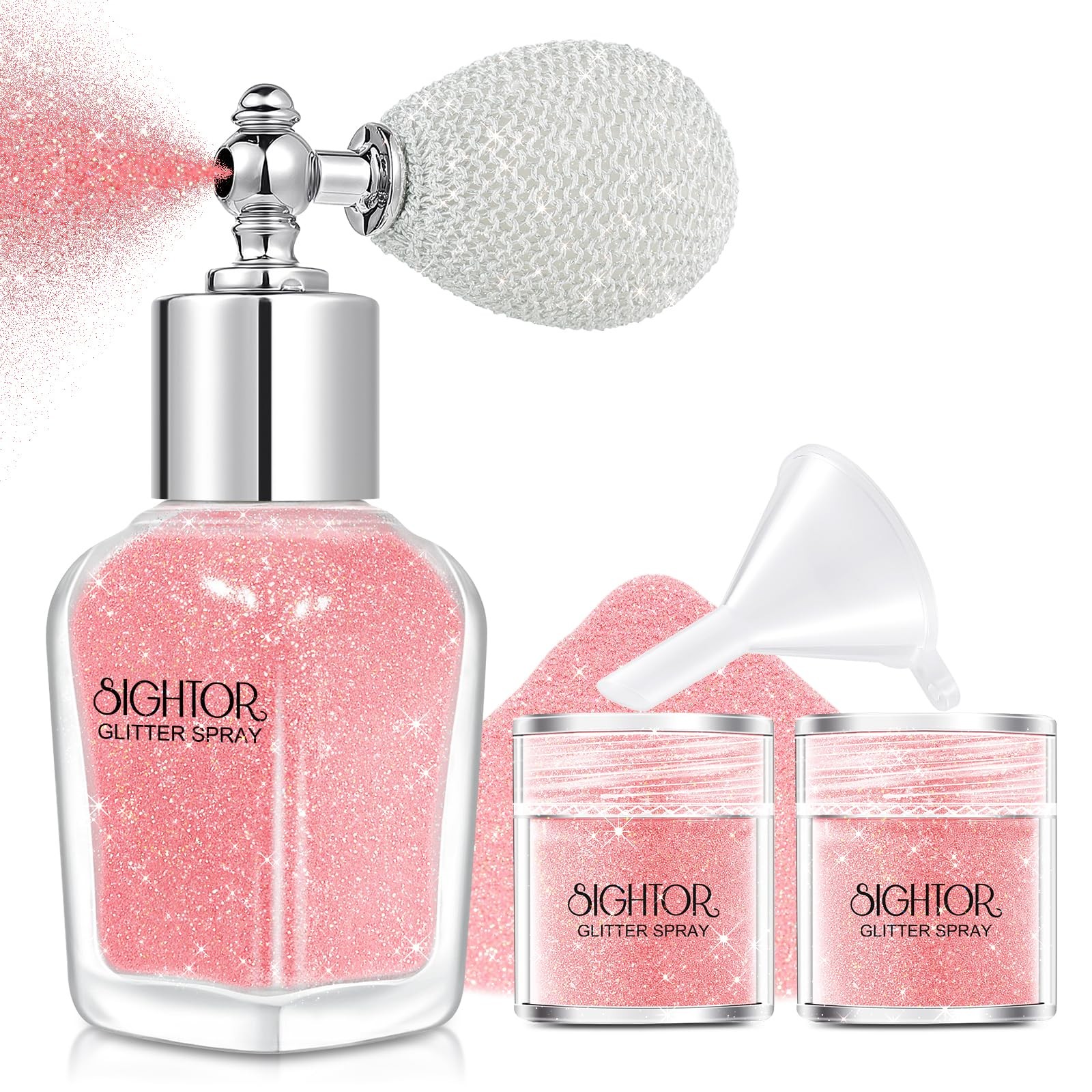 Body Glitter Spray, 30ML Shiny Spray for Body Hair Face Clothing, Highlighter…