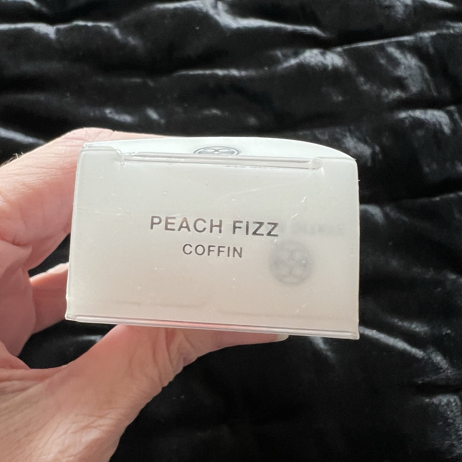 🍎 Static Nails Peach Fizz Coffin Reusable Pop-On Nails New in Box 💋
