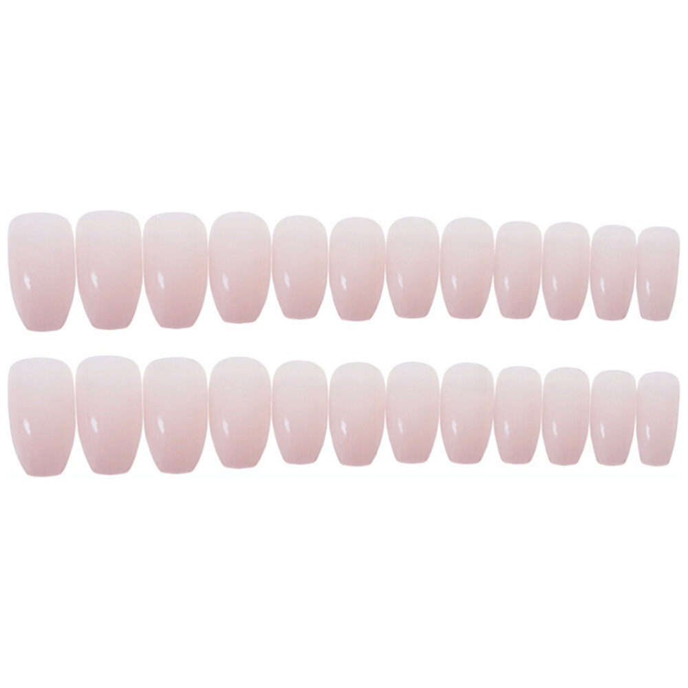 24Pcs False Nails Artificial Fingernails Shiny Fake Decor Piece