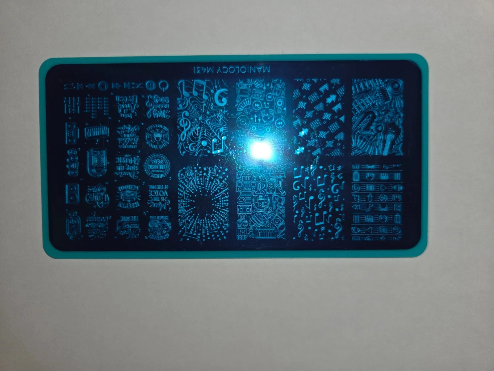 NEW Maniology M431 Nail Stamping Plate Music