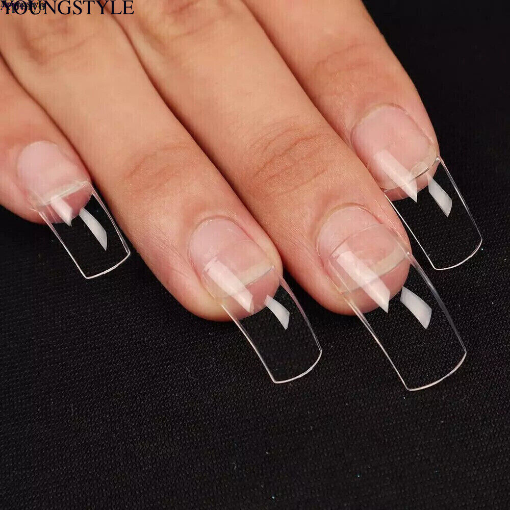Extra-curve Hawk Nail Tips – Acrylic Half Cover Nails Manicure Accessorie