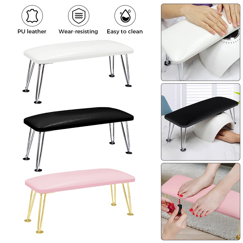 Leather Nail Hand Rest Pillow Table Hand Cushion Pillow Holder Arm Rest Manicure
