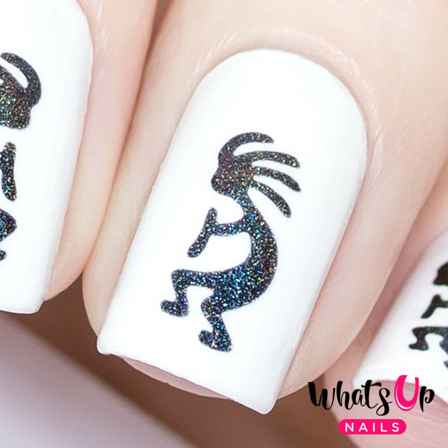 Kokopelli Stencils for Nails, Nail Stickers, Nail Art, Nail Vinyls