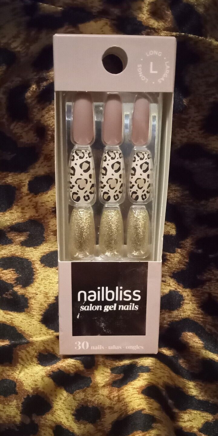 Nail Bliss by Dashing Diva *LOVELY LEOPARD* Matte, Glitter Nails✨
