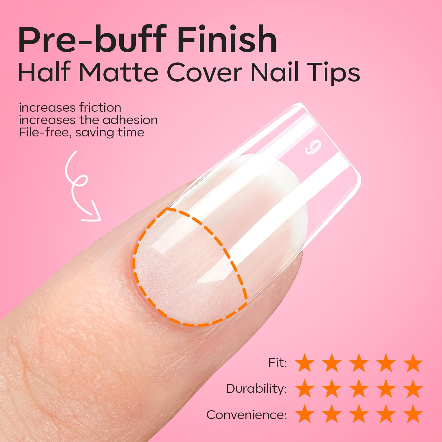 Gel X Nail Kit, Gel x Nail Tips Medium Square, 9-in-One Nail Glue & Portable U V