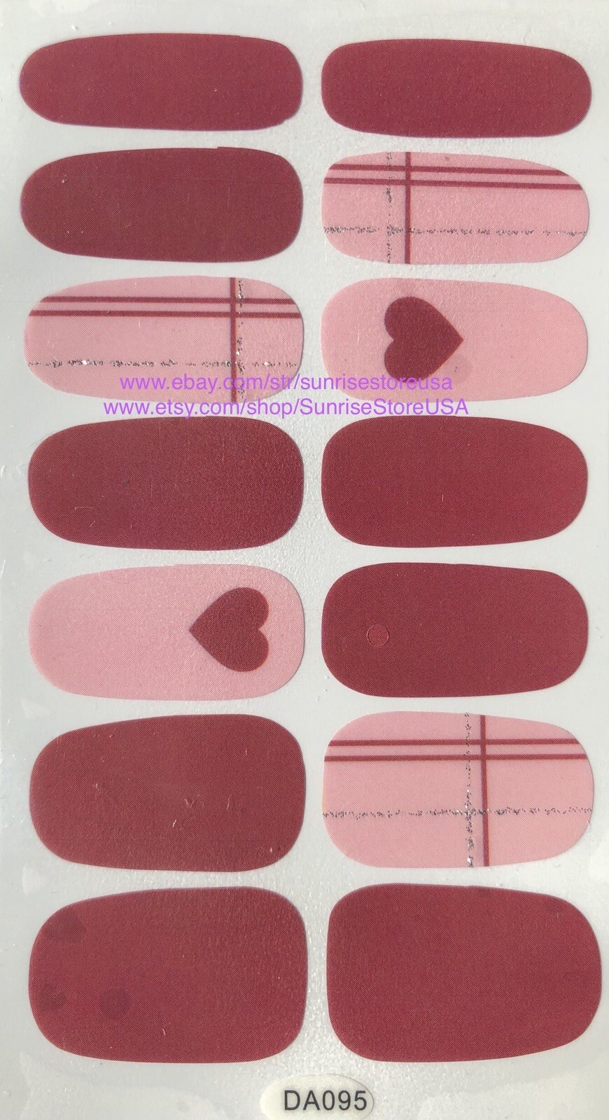 Nail Art Sticker Full Cover Nail Wraps Nail Strips Decals Manicure DIY
