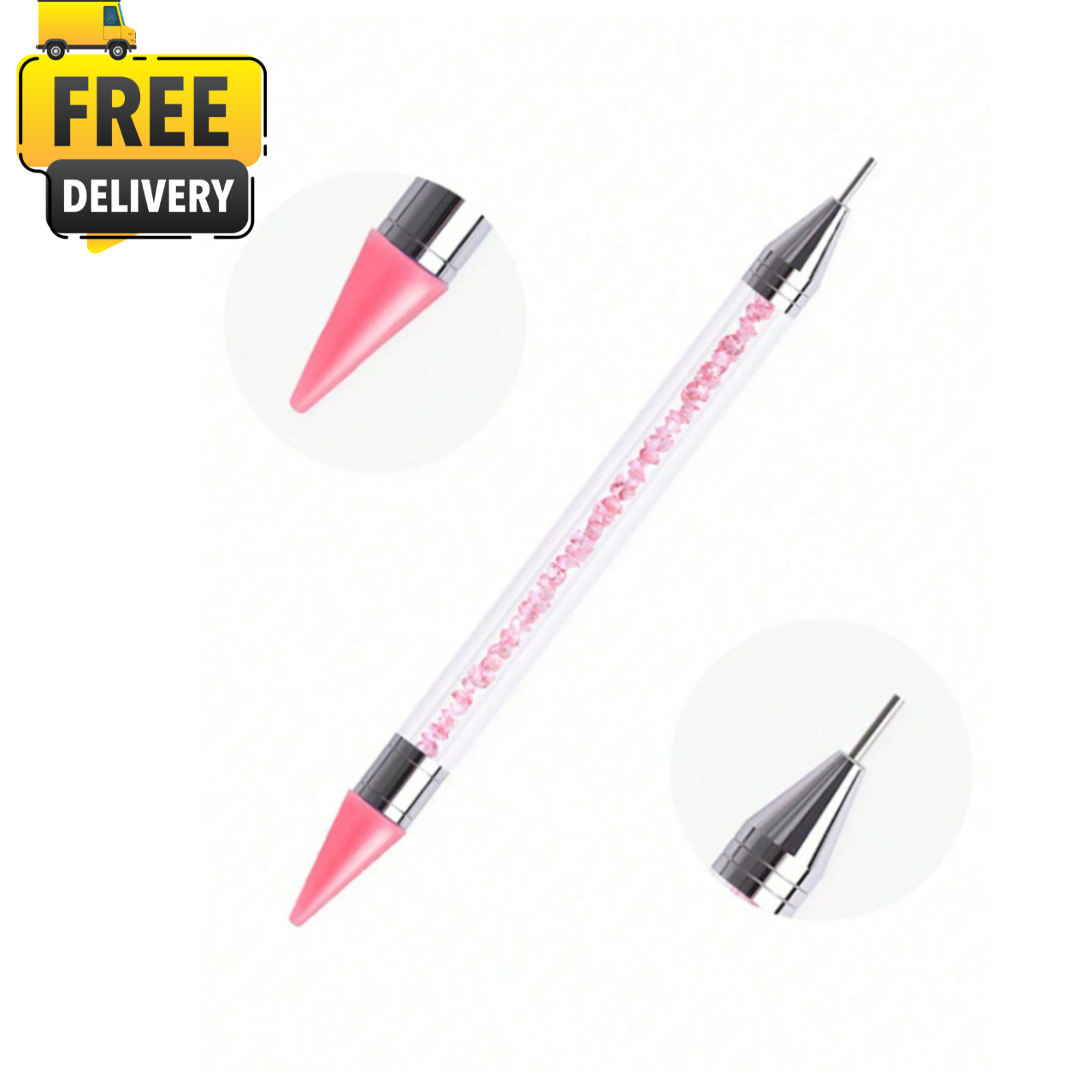 Double-Ended Rhinestone Dotting Pen Nail Art Wax Picker Crystal Stylus Tool DIY